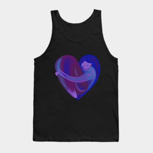 Self hug heart woman Tank Top